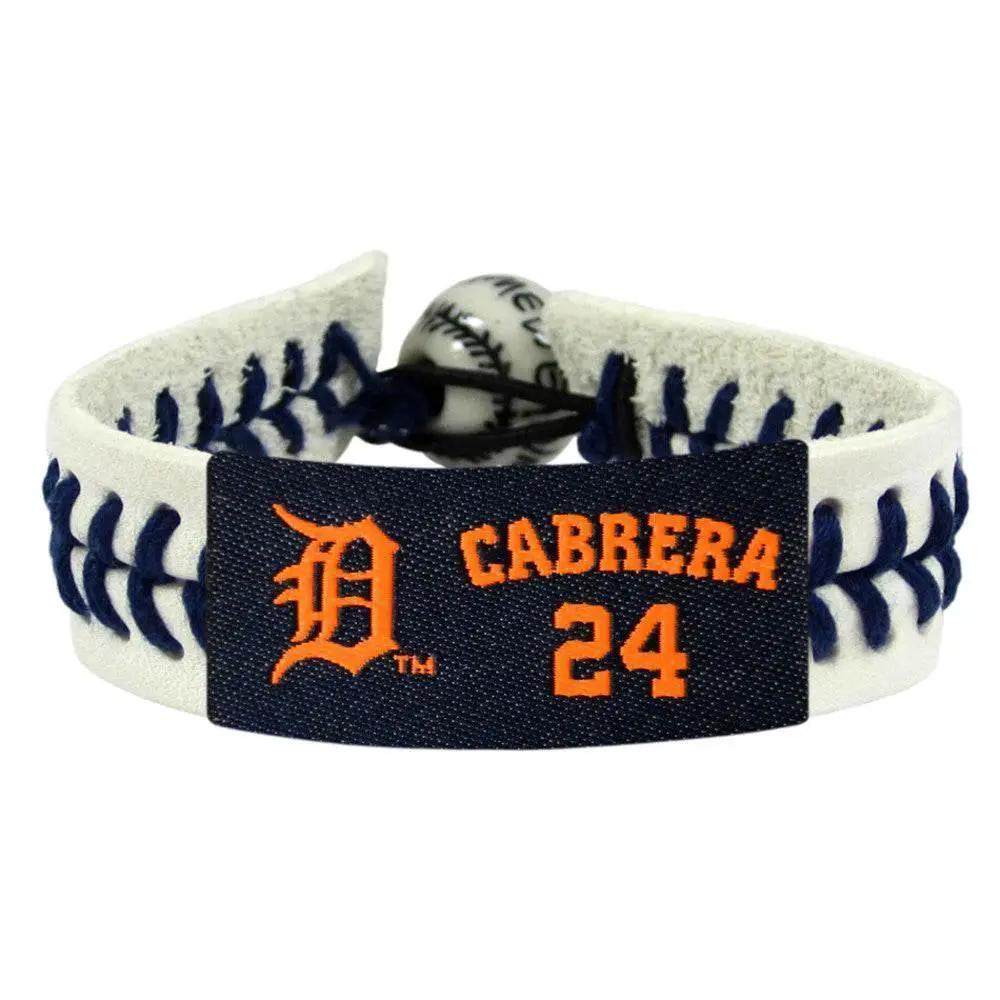 Detroit Tigers Leather Bracelet Miguel Cabrera Ceramic Bead - ToylandEU™