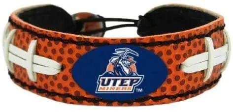 UTEP Miners Leather Bracelet Classic Football Accessory - ToylandEU™