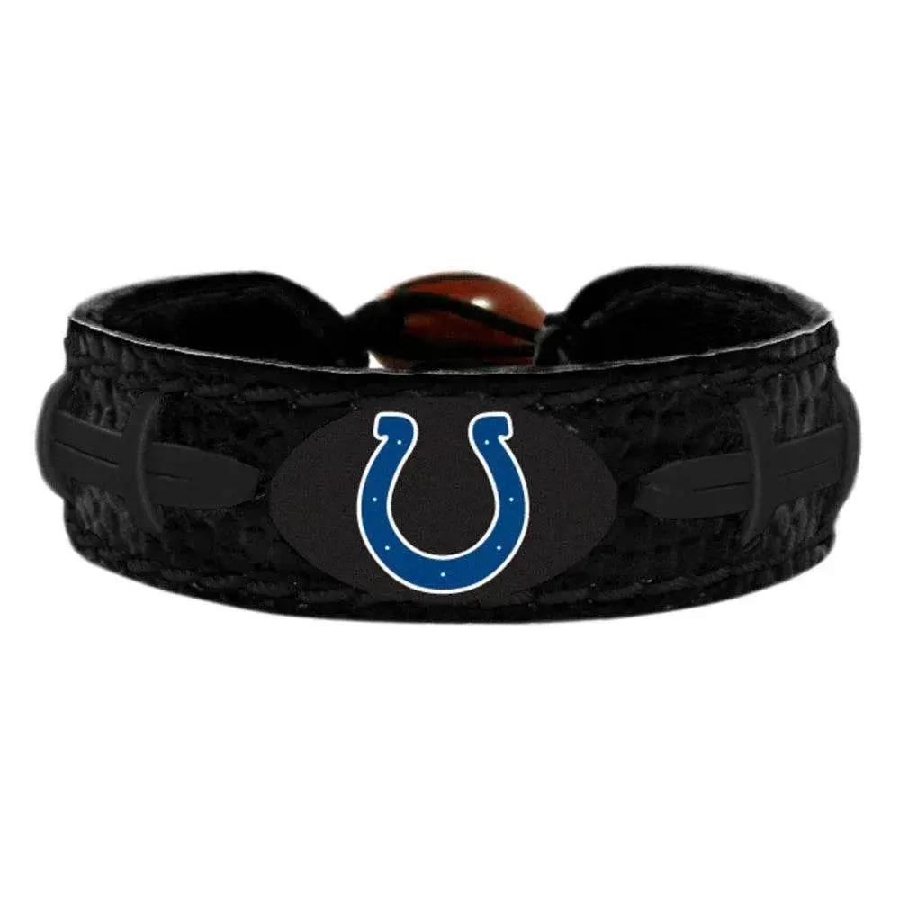 Indianapolis Colts Leather Bracelet Black Football - ToylandEU™