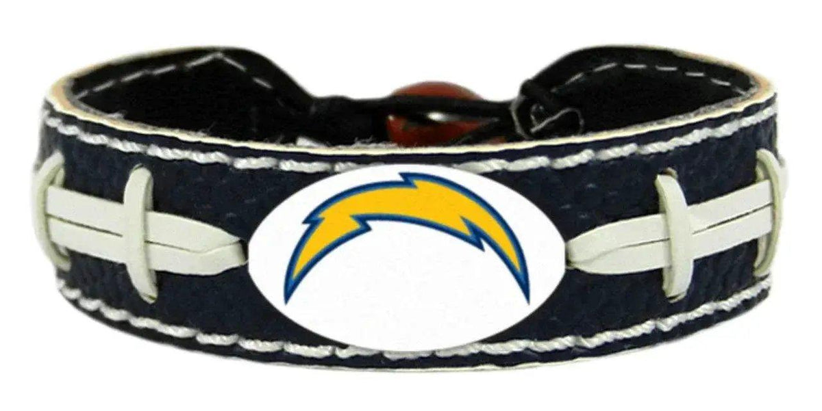 Los Angeles Chargers Leather Bracelet Team Color Football - ToylandEU™