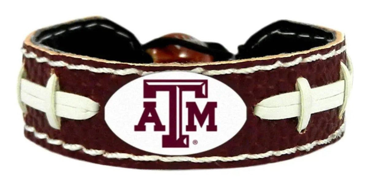 Texas A And M Aggies Leather Bracelet Color Football - ToylandEU™