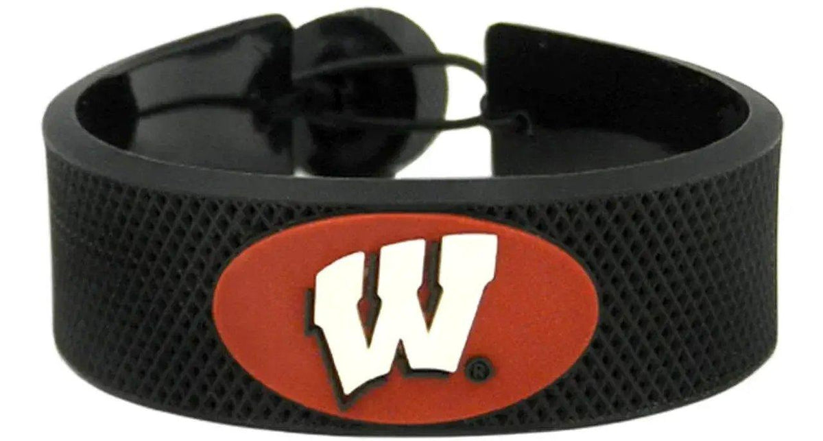 Wisconsin Badgers Leather Bracelet Classic Hockey Co - ToylandEU™