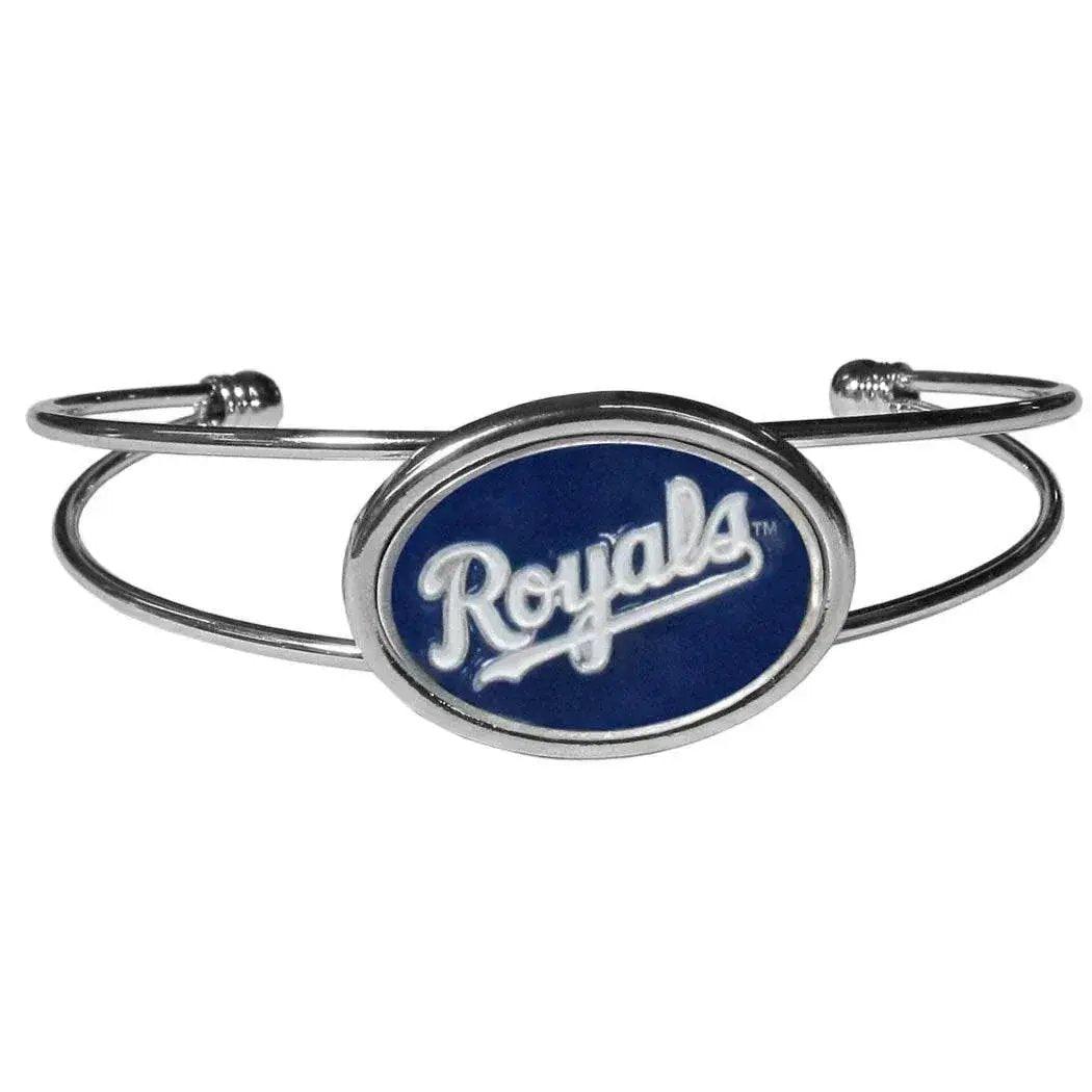 Kansas City Royals Double Bar Cuff Bracelet Enamel Logo - ToylandEU™