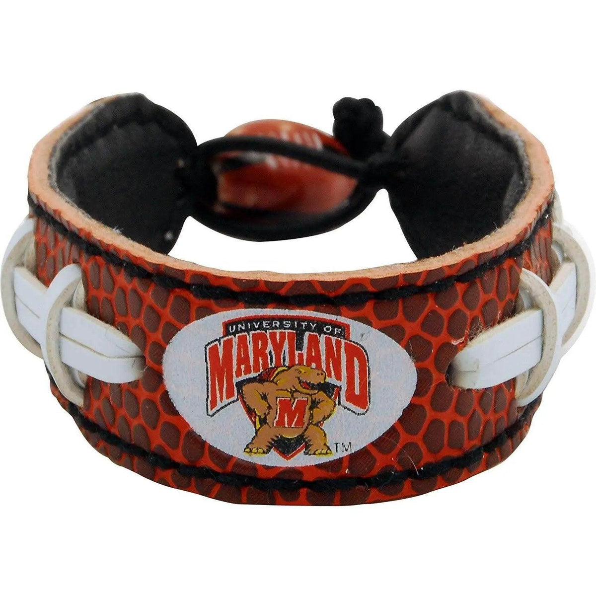 Maryland Terrapins Leather Bracelet Ceramic Bead Adjustable - ToylandEU™