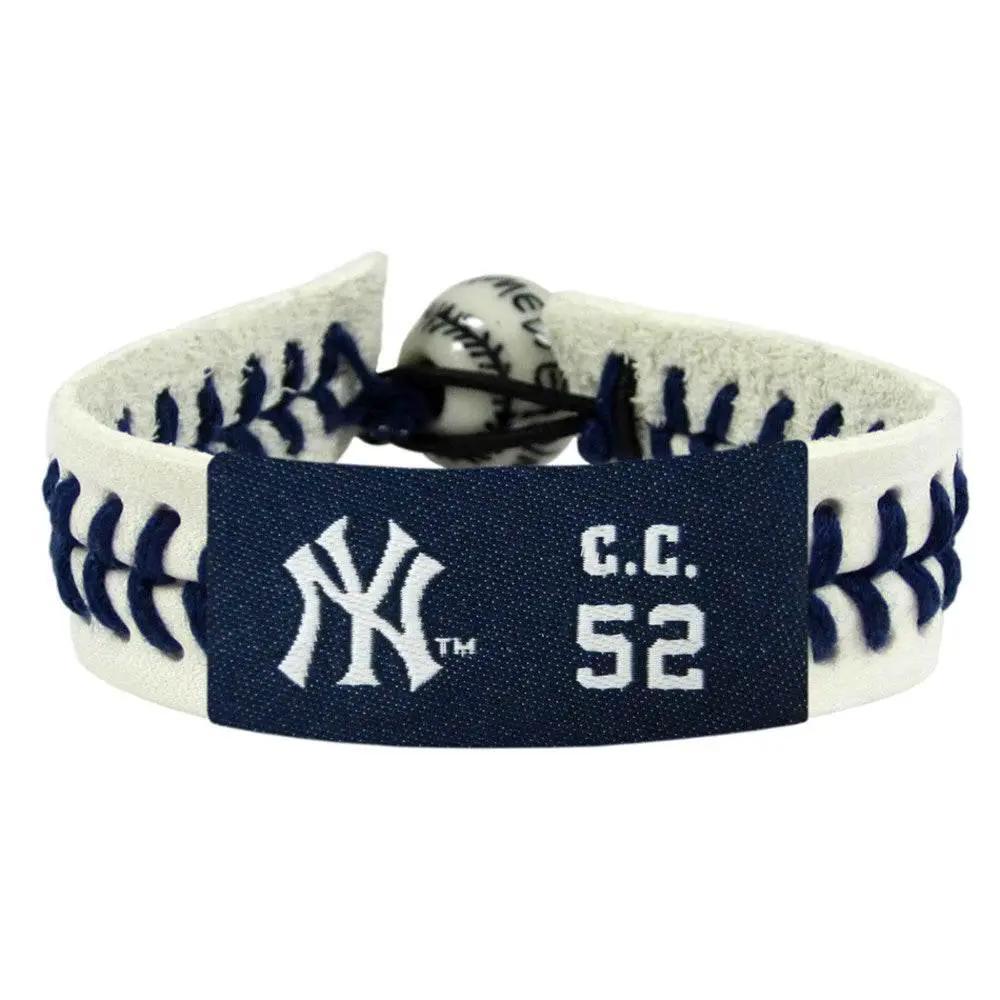 New York Yankees Leather Bracelet With Ceramic Bead - ToylandEU™
