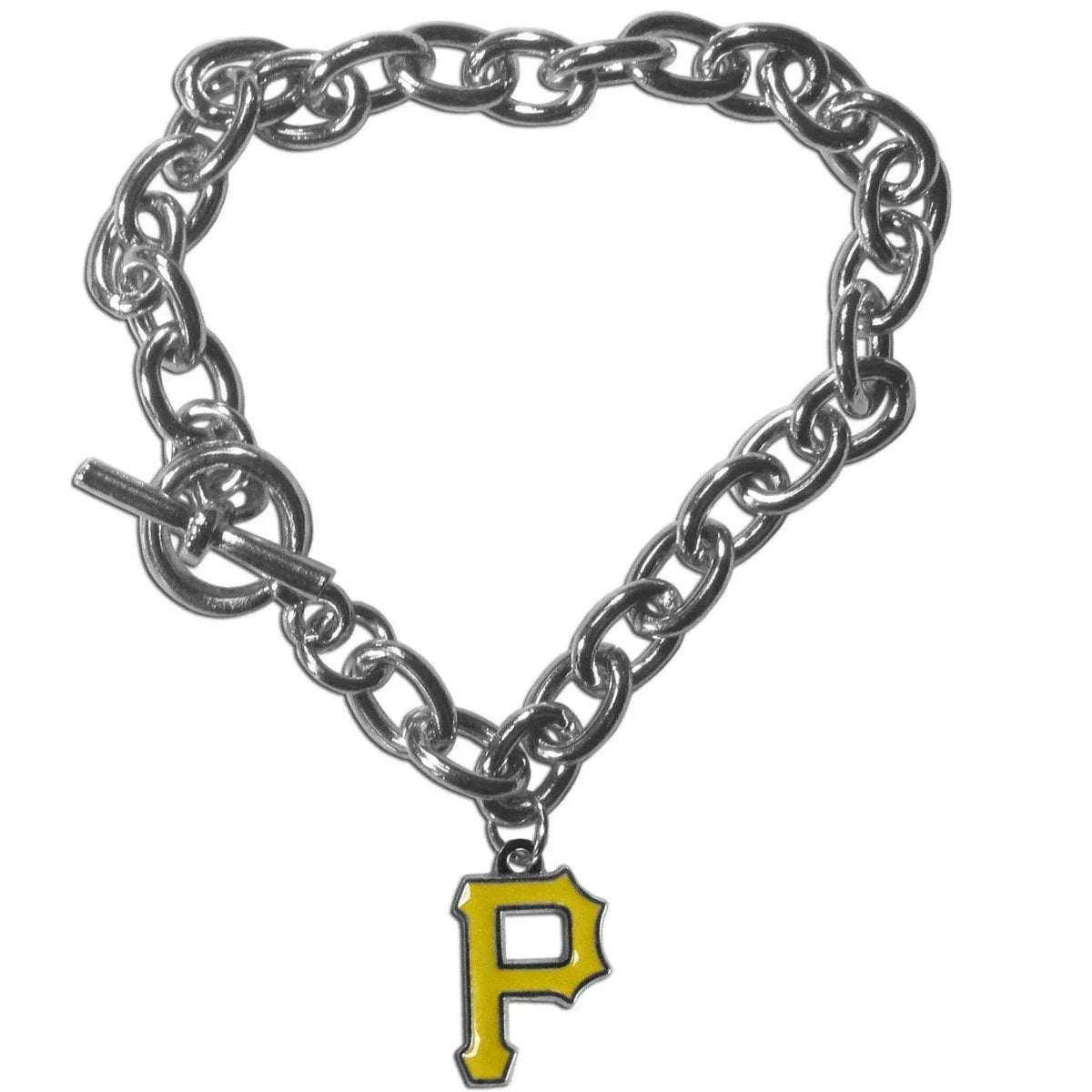 Pittsburgh Pirates Chain Link Bracelet With Enamel Charm CO - ToylandEU™