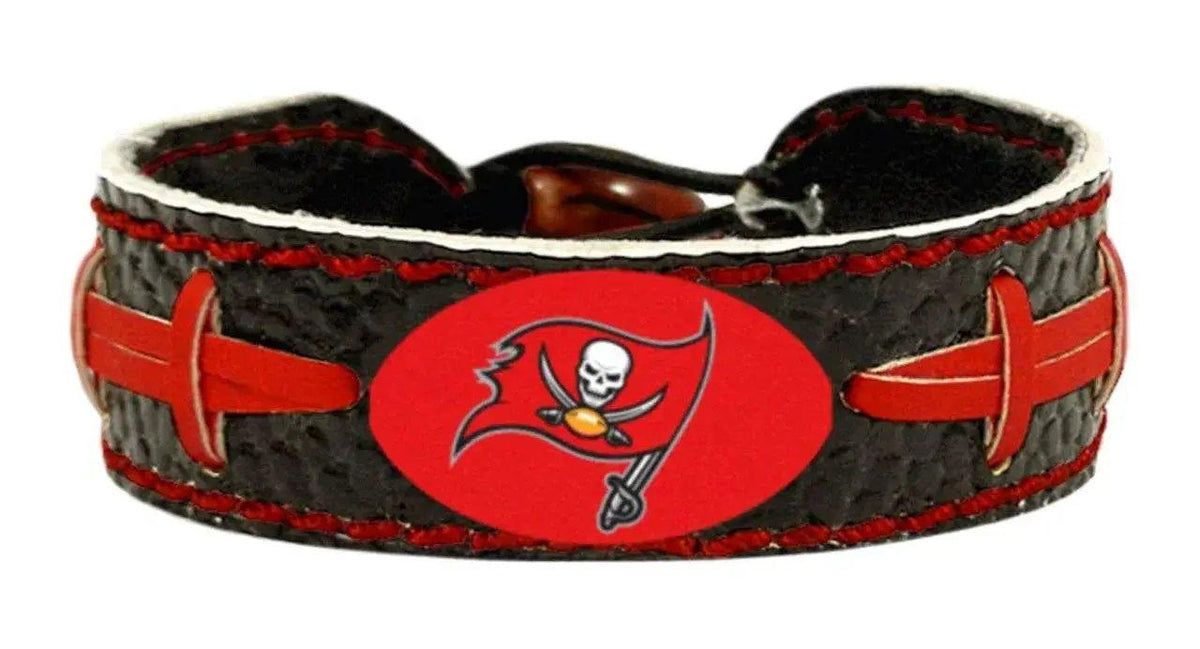 Tampa Bay Buccaneers Leather Bracelet Team Color Adjustable - ToylandEU™
