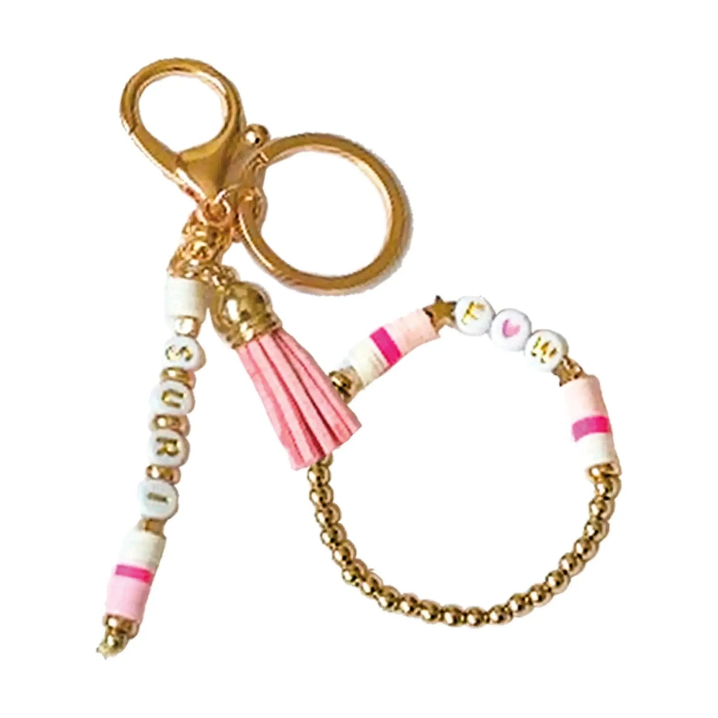 Personalized Beading Kit for Matching Bracelet and Keychain - ToylandEU