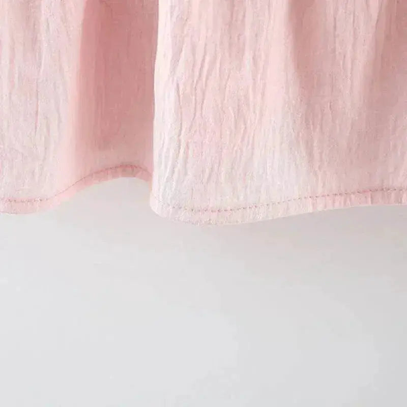 Breathable Baby Girl Dress With Tulip Pattern Embellishment For Girls Aged 9 Months To 4 Years - ToylandEU