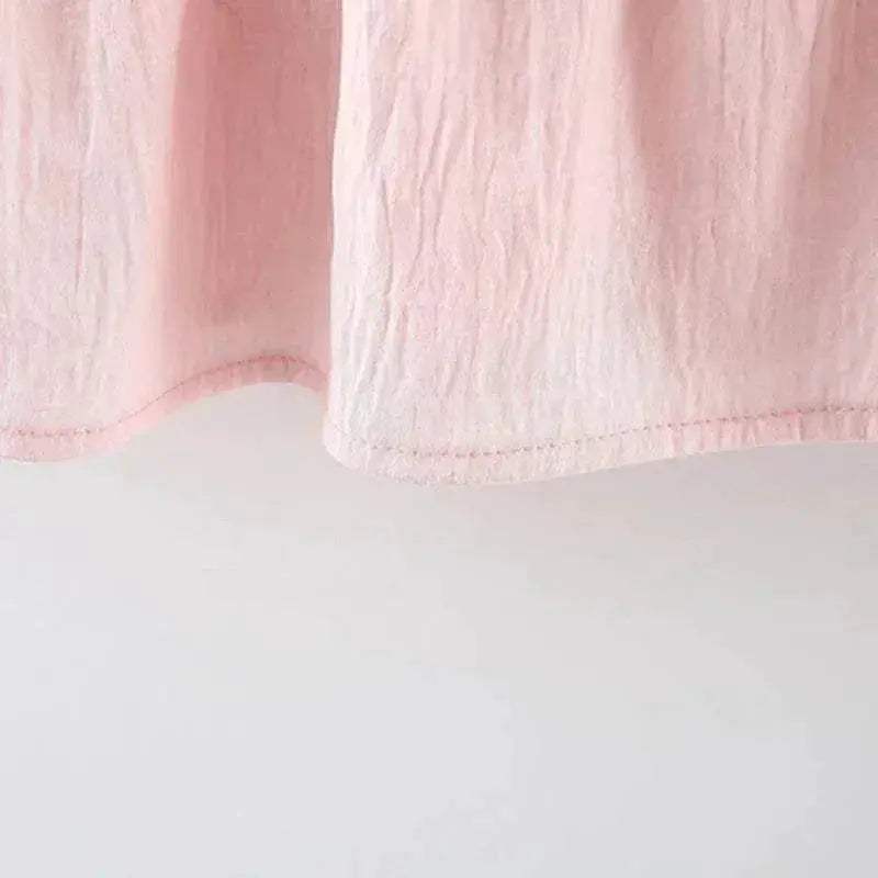 Breathable Baby Girl Dress With Tulip Pattern Embellishment For Girls Aged 9 Months To 4 Years - ToylandEU