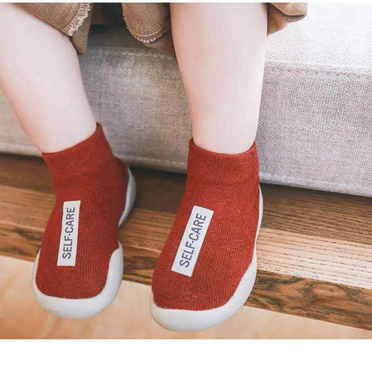Breathable Cotton Baby Moccasins Non Slip Indoor Slippers - ToylandEU