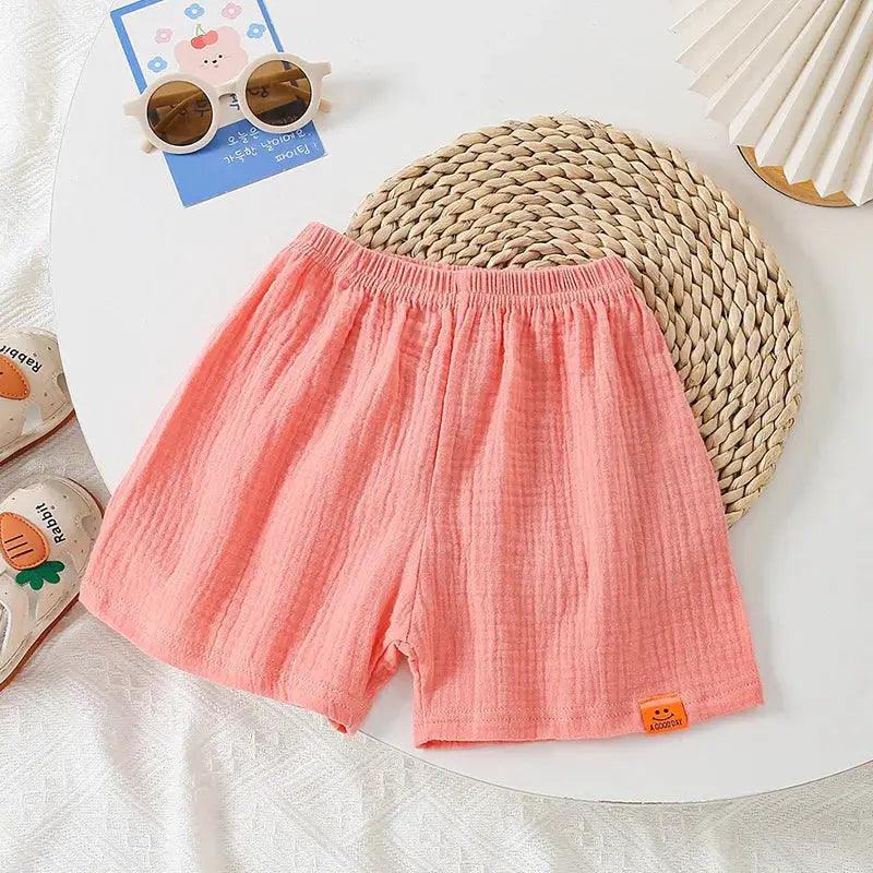 Breathable Cotton Kids Shorts Elastic Waist Comfort - ToylandEU™