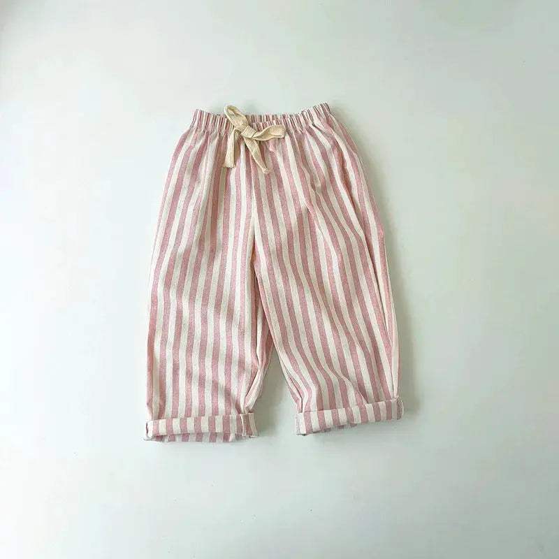 Breathable Linen Cotton Kids Pants Unisex - ToylandEU™