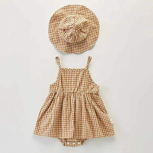 Breathable Soft Cotton Baby Romper With Hat For Summer - ToylandEU™