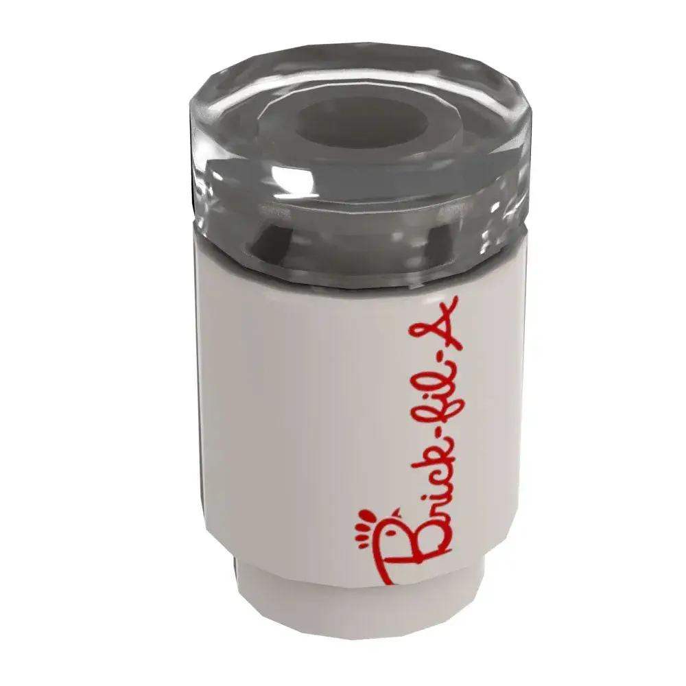 Brick-Fil-A Minifig Beverage Cup made using LEGO parts - ToylandEU