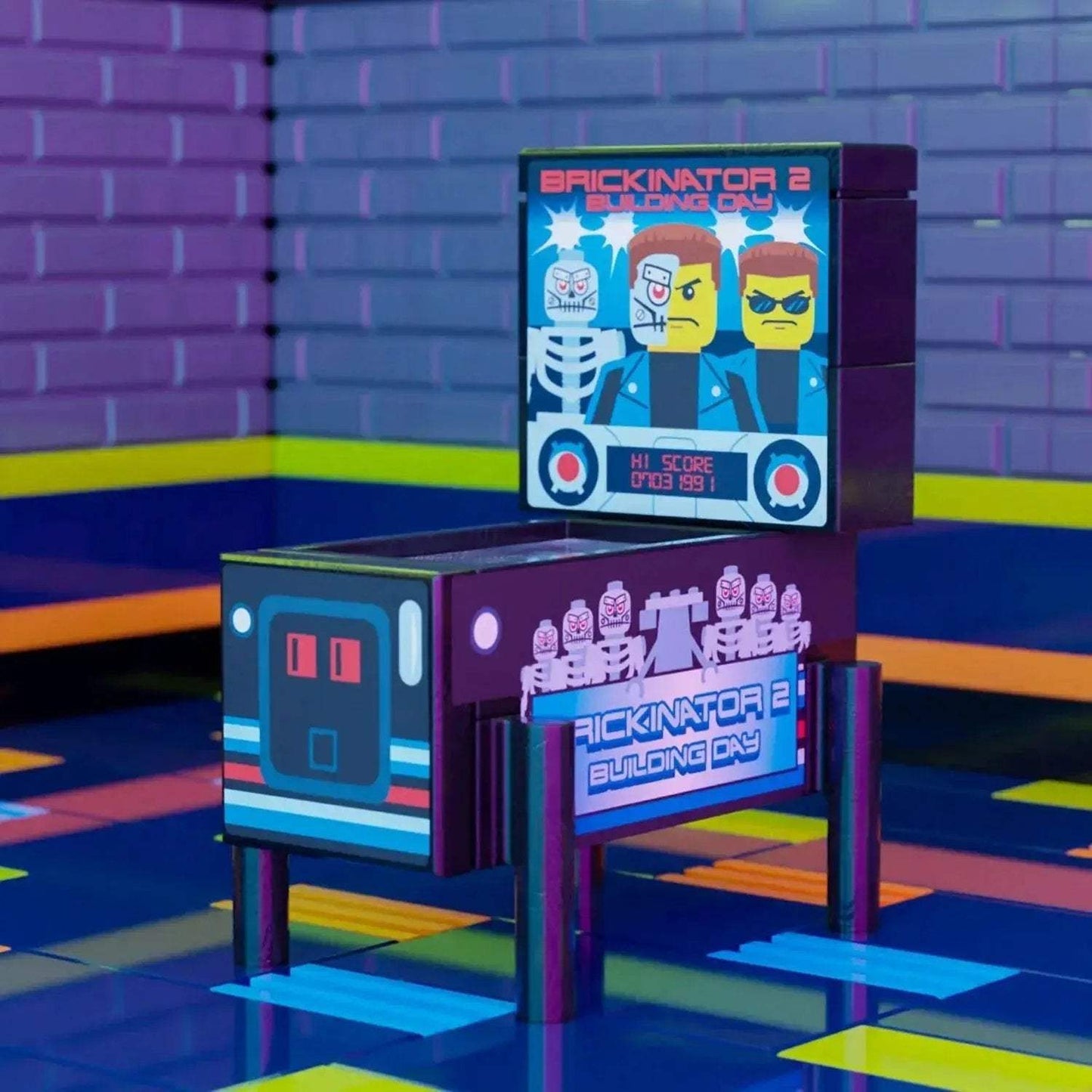 LEGO Pinball Building Set With Custom Decals For Figure Scale - ToylandEU