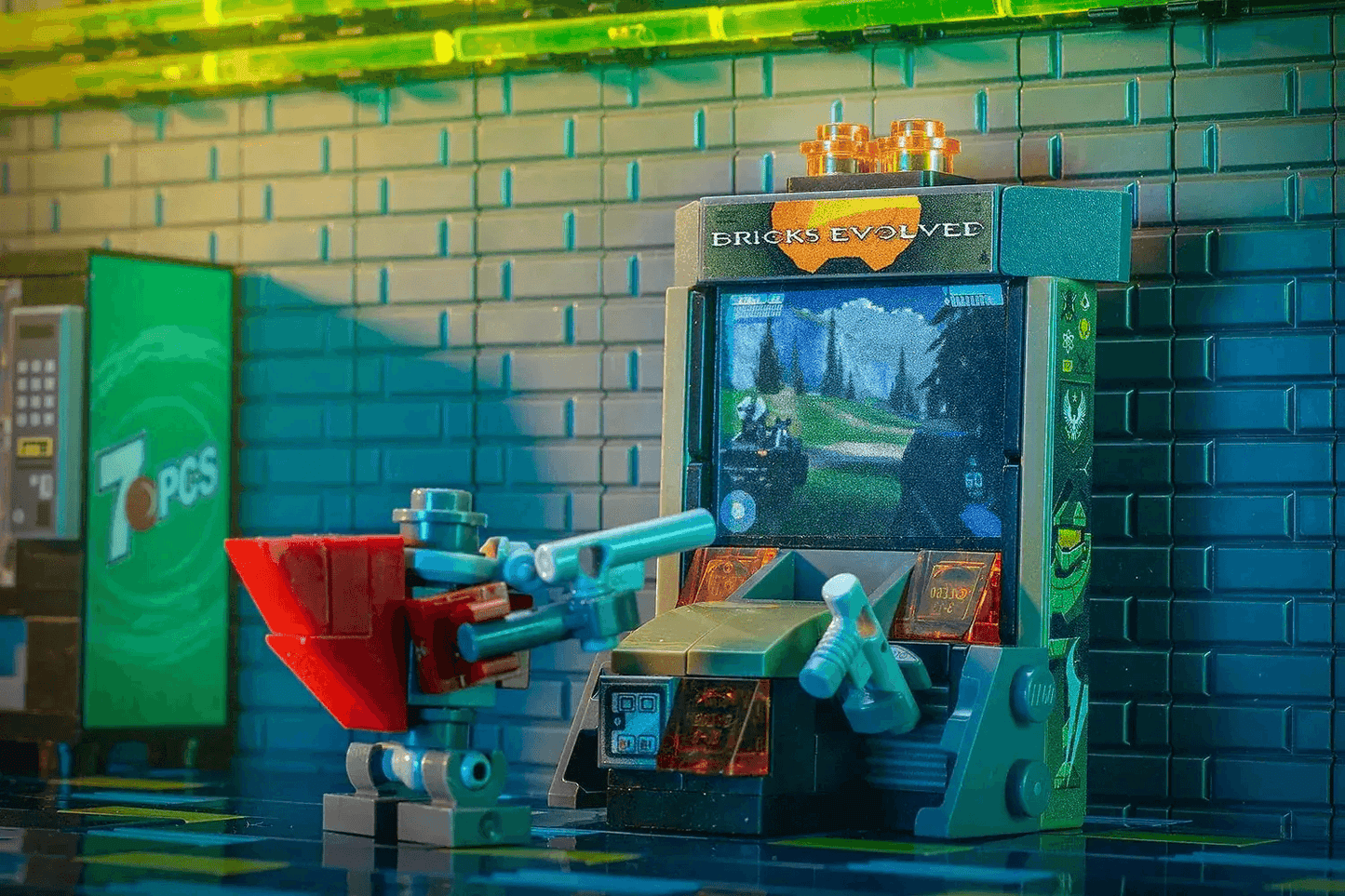 Custom Bricks Evolved Shooter Arcade Game made using LEGO parts - ToylandEU