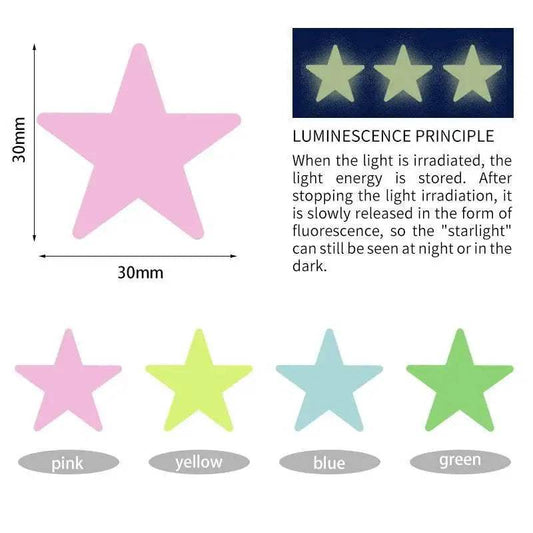 Brilliant Luminous Stars Wall Stickers Toyland EU - ToylandEU™