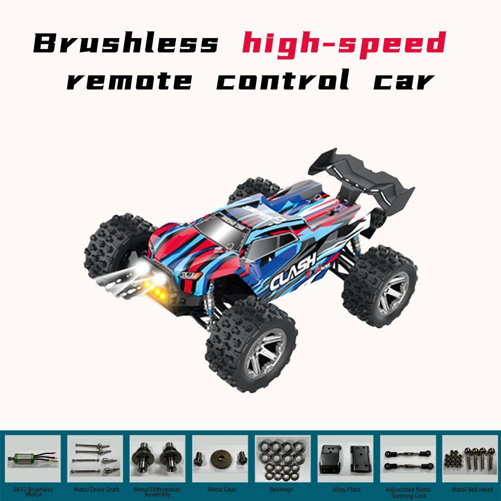 Brushless 1:14 RC Car 60 KMH 4WD All Terrain Truck