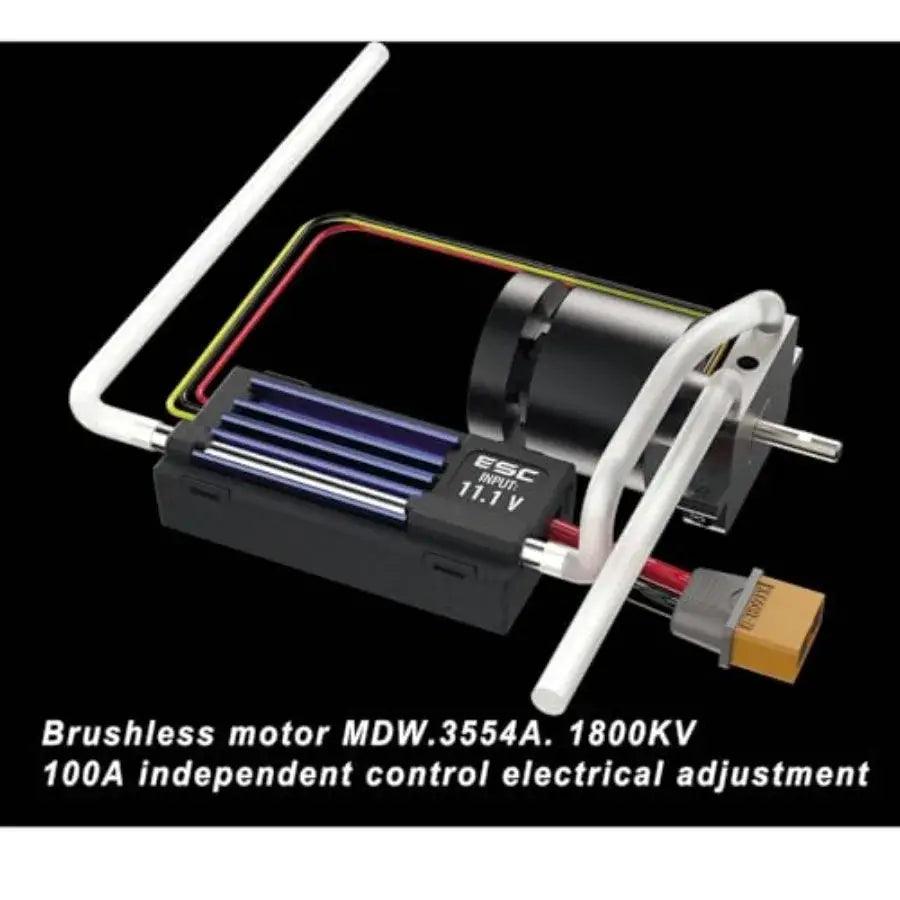 Brushless RC Boat High Speed 50kmh Alloy Hull Elite - ToylandEU™