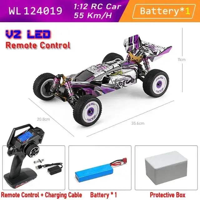 Brushless RC Car 4WD Pro 75KmH One Hand Remote Control - ToylandEU