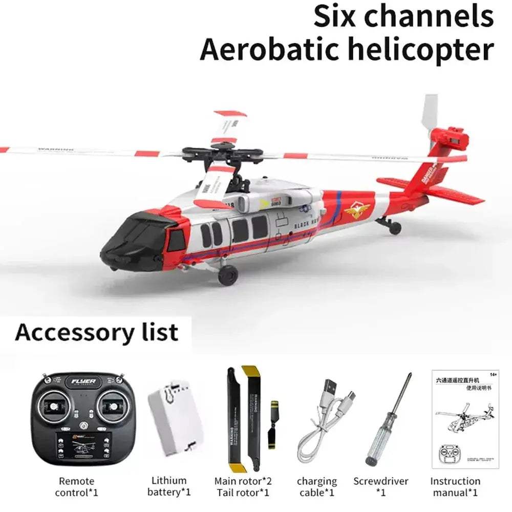 Brushless RC Helicopter With 6 Axis Gyro For Inverted Stunts - ToylandEU