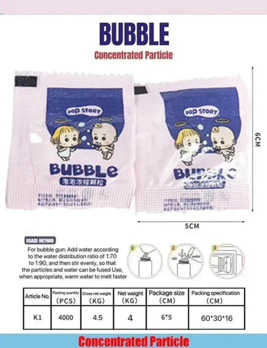 10-40pcs Bubble Machine Supplement Liquid Colorful Bubble Concentrated Granules 10pcs 750ml Bubble Gun Supplement Granules - ToylandEU™