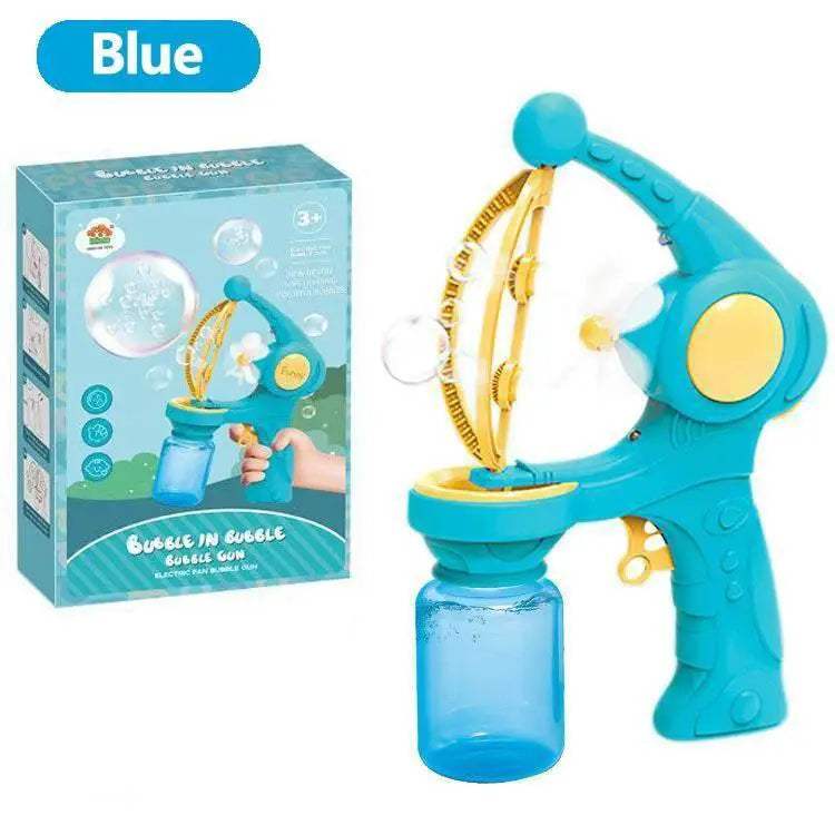 Bubbles Machine Electric Bubble Gun Large Small Bubbles Kids Toy - ToylandEU