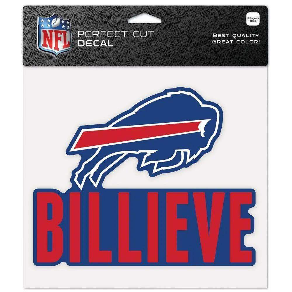 Buffalo Bills Decal 8x8 Perfect Cut Color Slogan Sticker - ToylandEU