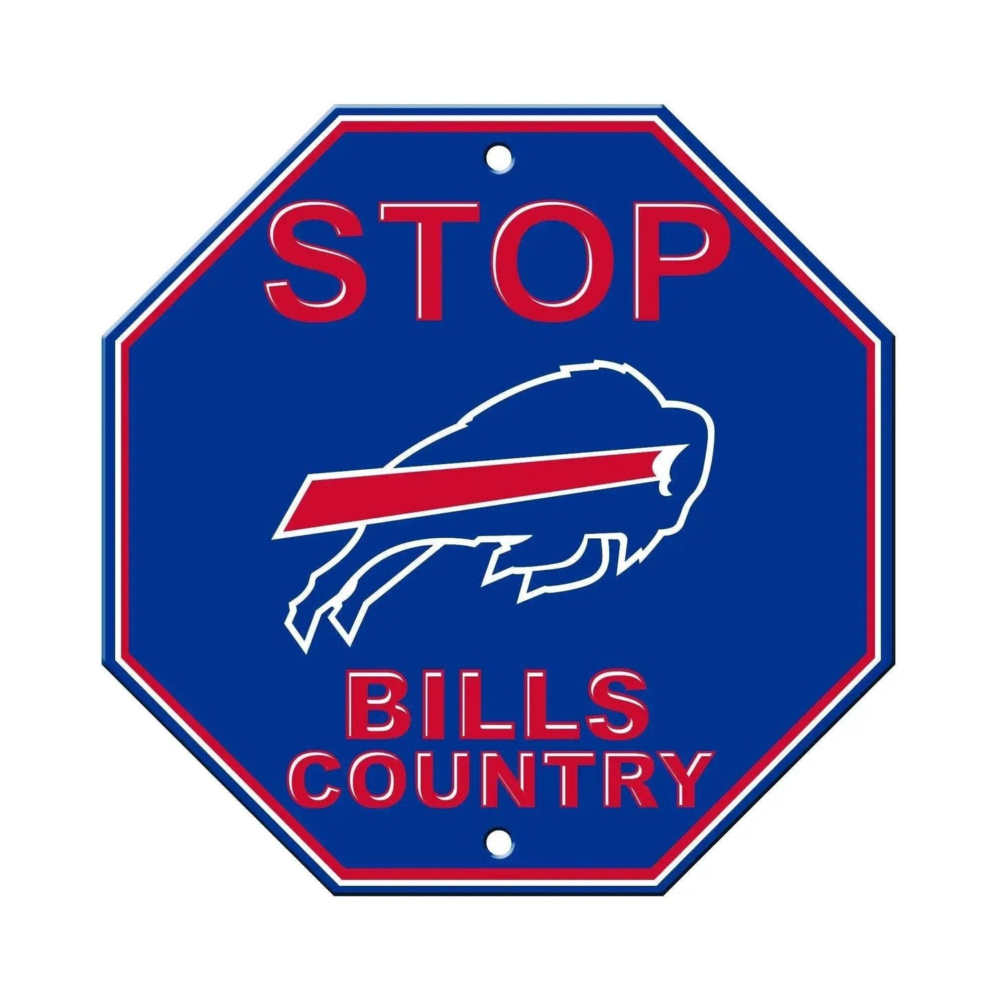 Buffalo Bills Stop Style 12x12 Plastic Sign Official Logo - ToylandEU™