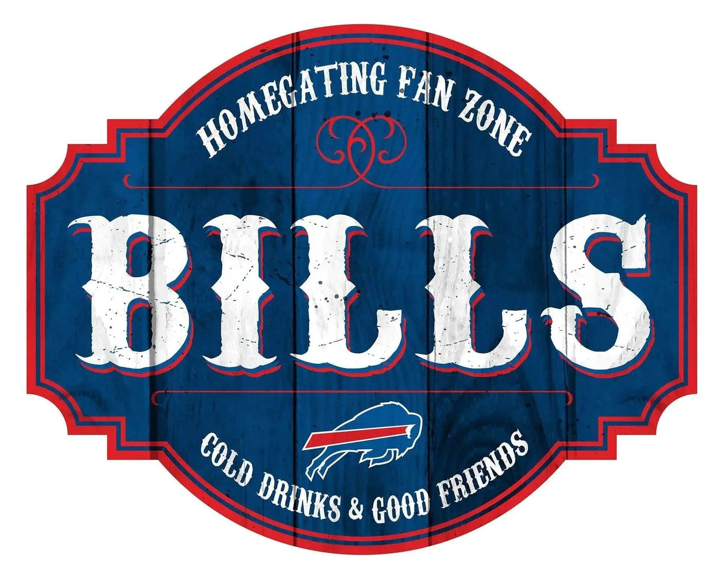 Buffalo Bills Wood Sign 12 Inch Homegating Tavern Decor - ToylandEU™