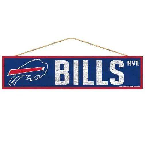 Buffalo Bills Wood Sign 4x17 Avenue Design with Logo - ToylandEU™
