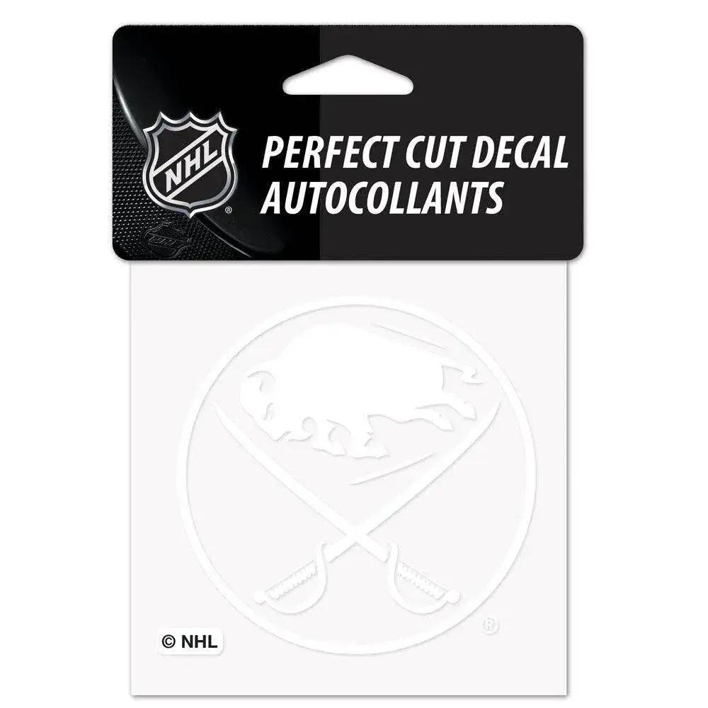 Buffalo Sabres White 4x4 Vinyl Decal Perfect Cut Premium - ToylandEU™