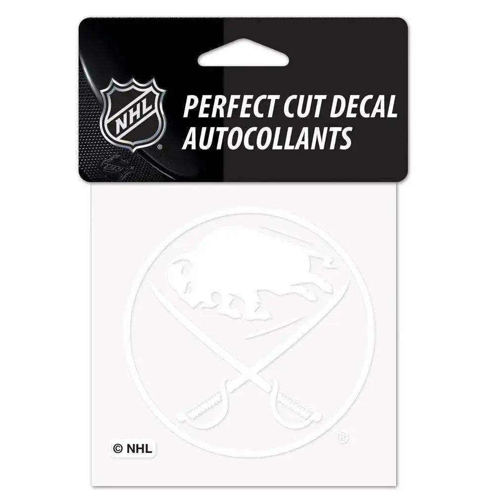 Buffalo Sabres White 4x4 Vinyl Decal Perfect Cut Premium - ToylandEU™