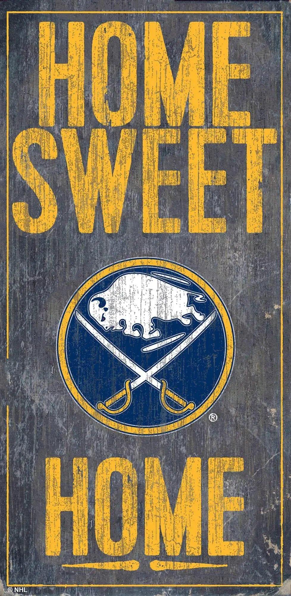 Buffalo Sabres Wood Sign 6x12 Home Sweet Home Design - ToylandEU™