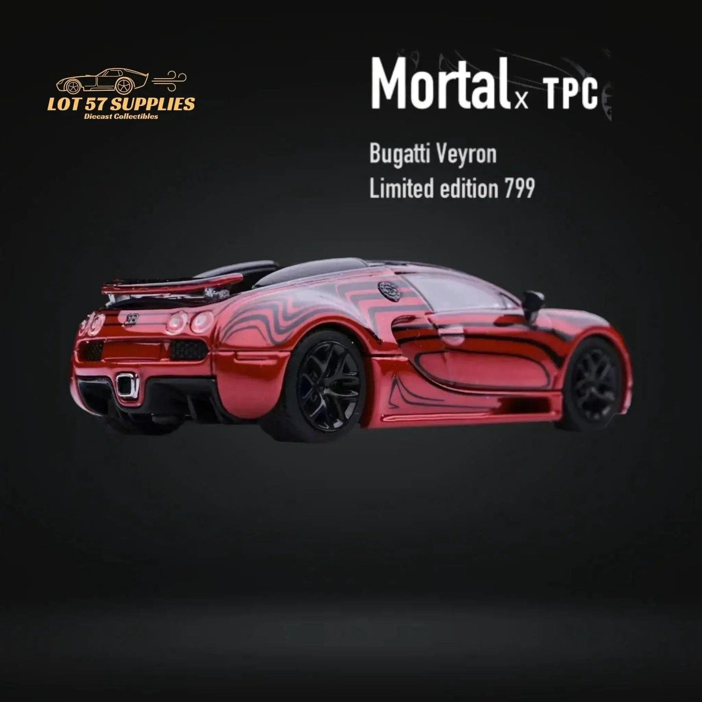 Bugatti Veyron Diecast Red Advan Ceramic Livery Ltd - ToylandEU™