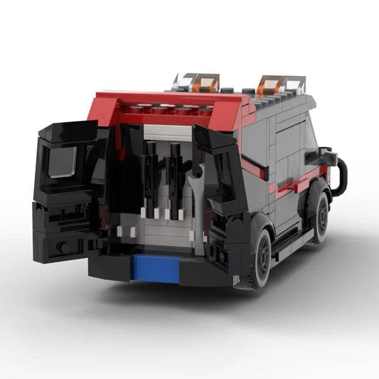 BuildMoc Technical Car A-Team Van SWAT Team Truck Toy - ToylandEU