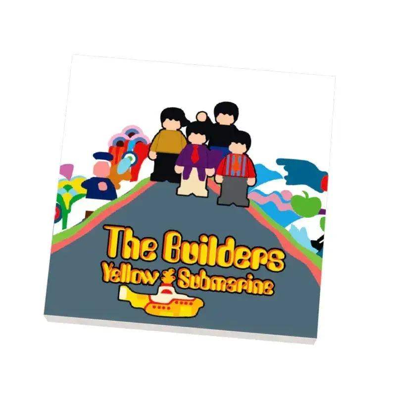 Builders Yellow Submarine Music Album Cover (2x2 Tile) - B3 Customs - ToylandEU