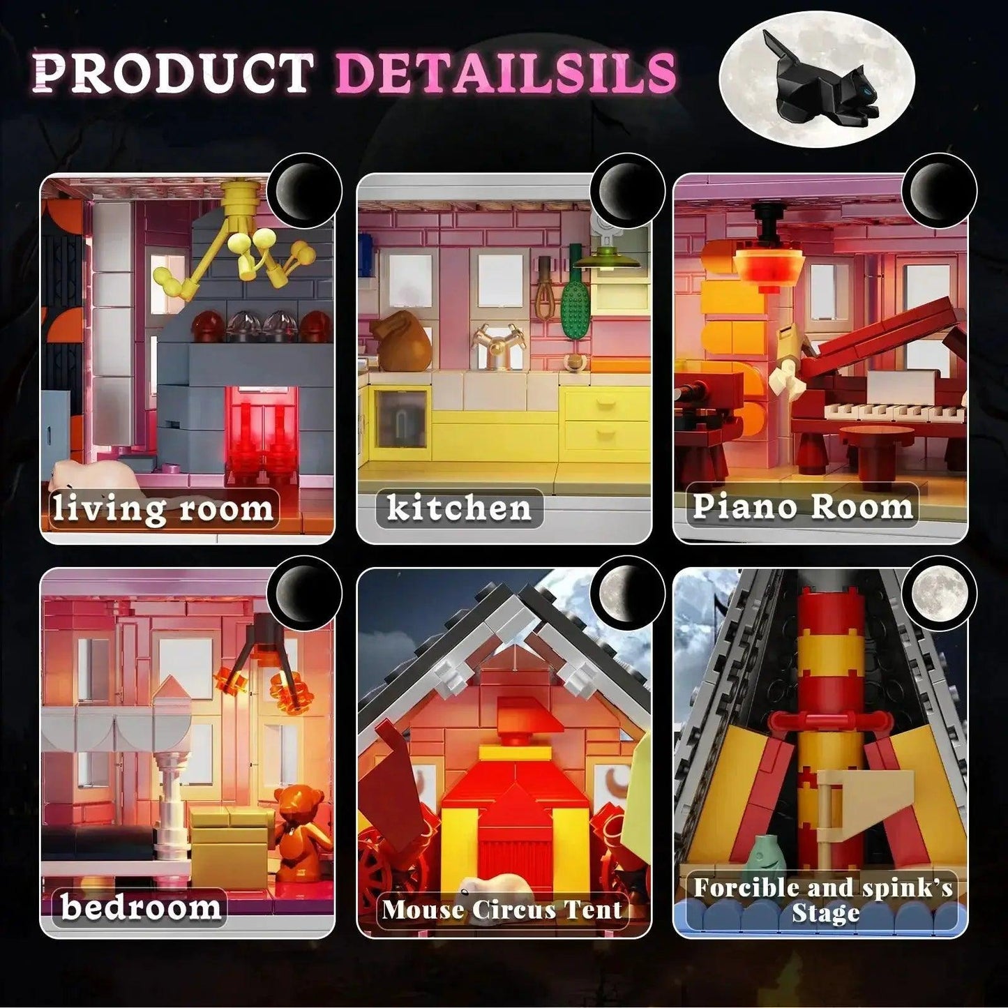 Coraline Pink Palace Building Blocks Set 1349 Pieces - ToylandEU™