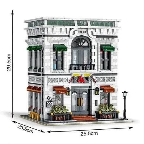 MOC 4132PCS Seafood Restaurant Model Building Blocks Creative City - ToylandEU™