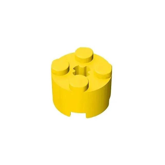 Lego Compatible Round Brick 2x2 With Axle Hole 50 Pcs - ToylandEU™