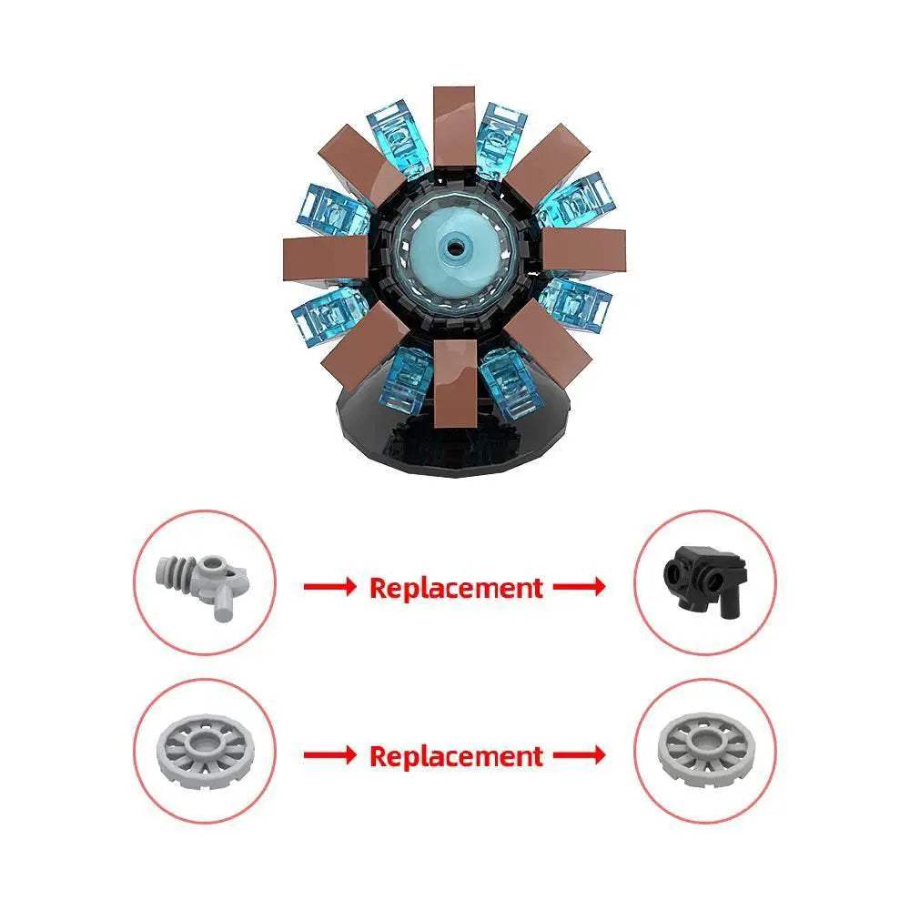MOC MOC-169245 Avenger Mk1 Arc Reactor Building Blocks Building Bricks MOC - ToylandEU™