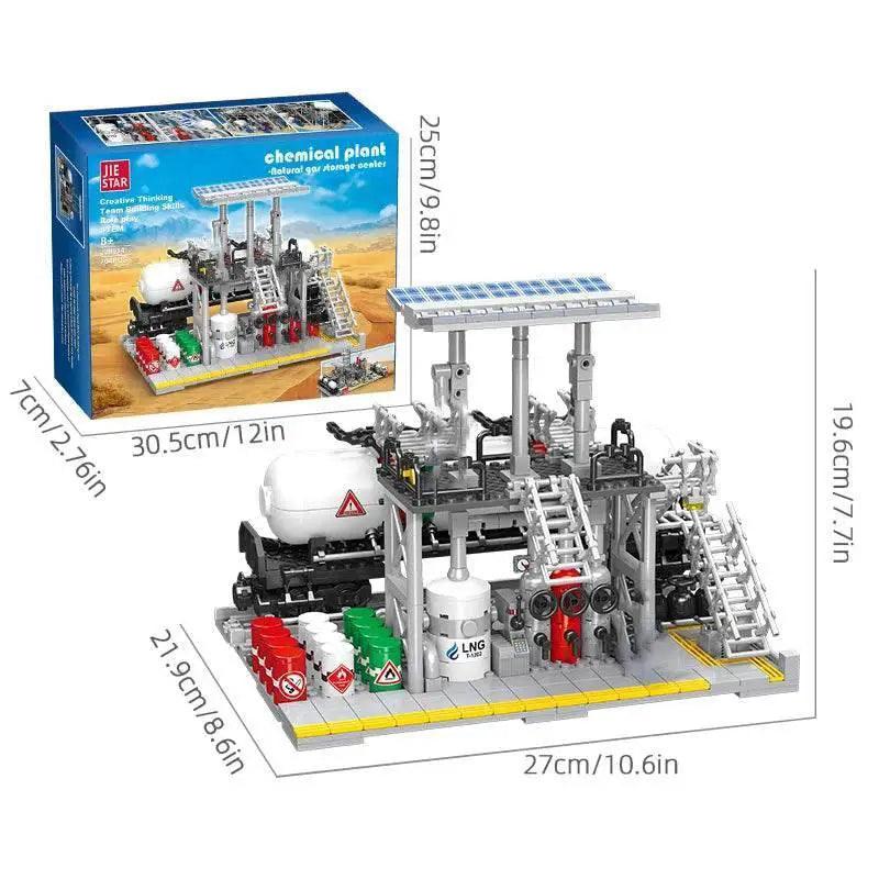MOC City Street View Building Blocks Natural Gas Storage Center - ToylandEU™