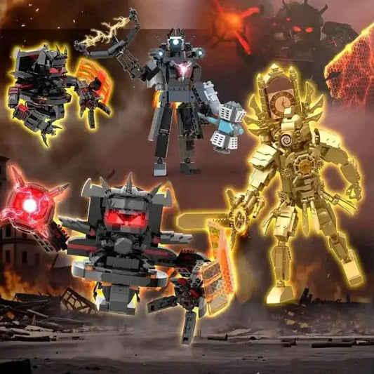 MOC Hot Skibidi Toilet Building Blocks Titan Speakerman Upgrade - ToylandEU™