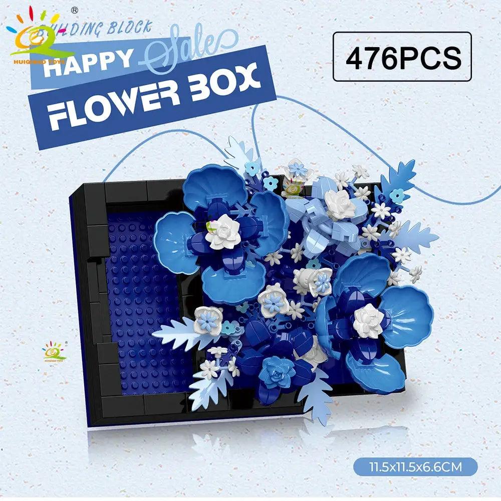 MOC Flower Display Building Blocks For Desk Decoration - ToylandEU™
