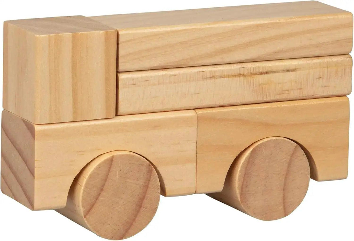 Natural Wood Building Blocks Set for Safe Creative Play - ToylandEU™
