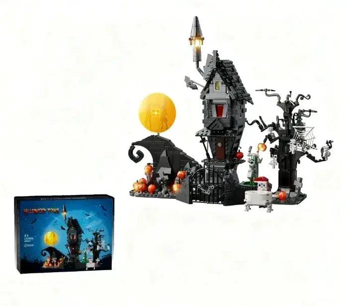 Nightmare Halloween Light Up Castle Building Block Set - ToylandEU™