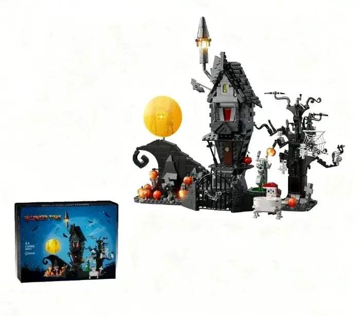 Nightmare Halloween Light Up Castle Building Block Set - ToylandEU™