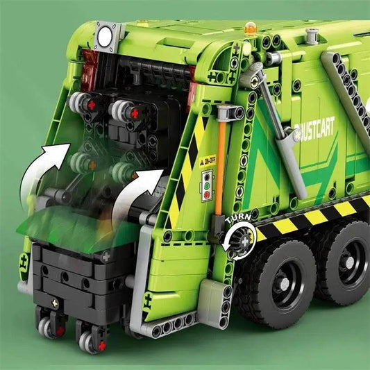 MOC Remote Control Compressed Garbage Truck Building Blocks Kids Toys - ToylandEU™