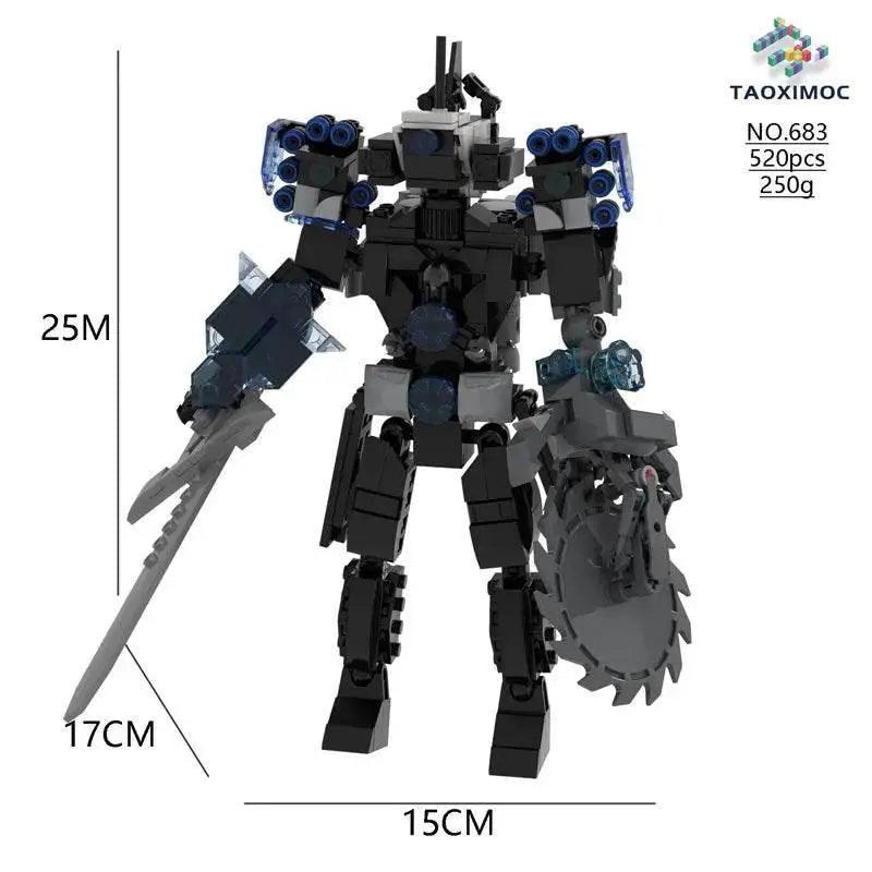 MOC NewMoc Skibidi Toilet Man Building Blocks Camera Speaker Bricks Audio Robot Model Set for Kids and Adults Gift - ToylandEU™